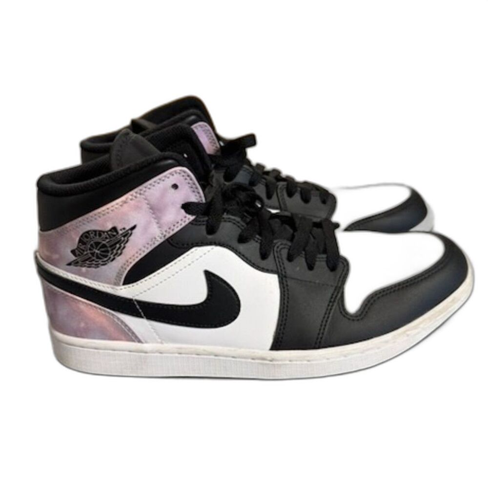 Nike Air Jordan 1 Mid Barely Rose Black White Pink Men's Size 10 DM1200-001